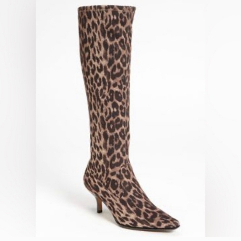 Donald Pliner Stretch Leopard Boots